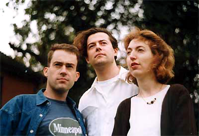 Dayglo Fishermen - Band photo - Peter Fothergill, Richard Burton and Ginny Owens - 1996