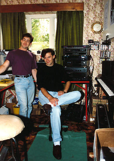 Dayglo Fishermen - Peter Fothergill and Richard Burton - Recording 'What The Hell' - 1992