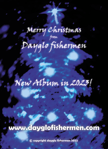 Dayglo Fishermen Christmas Card - Inside Greeting -2022